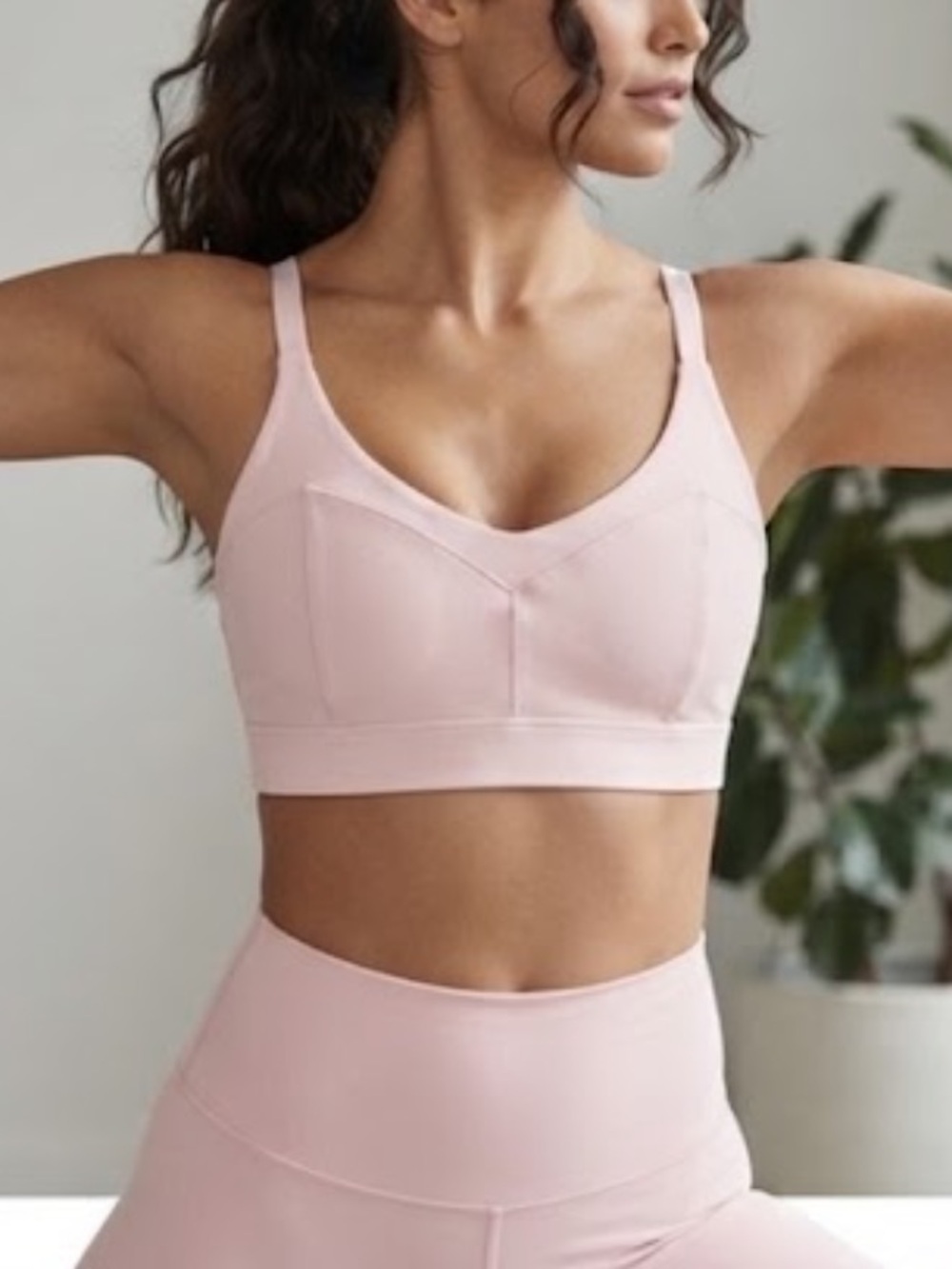 LIVE THE PROCESS Radius Bra Ballerina Pink Sports Bra Large